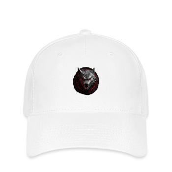 Loup du diable - Casquette Flexfit - blanc - Devant