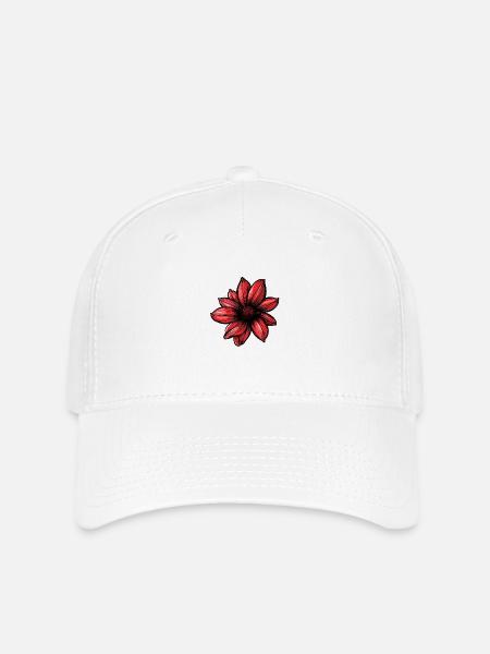Flower - Flexfit Cap - Weiß