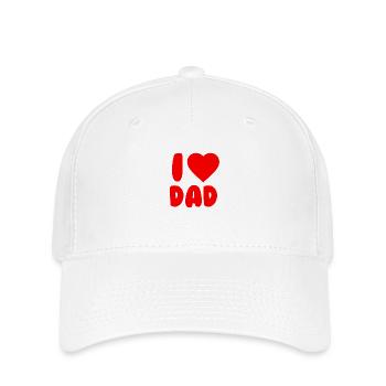 I Love Dad - Flexfit Cap - white - Front