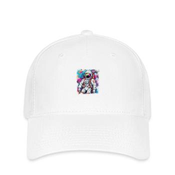 Astronaute - Casquette Flexfit - blanc - Devant