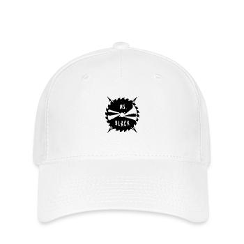 Ms. Black Sägeblatt Logo - Flexfit Cap - Weiß - Vorne