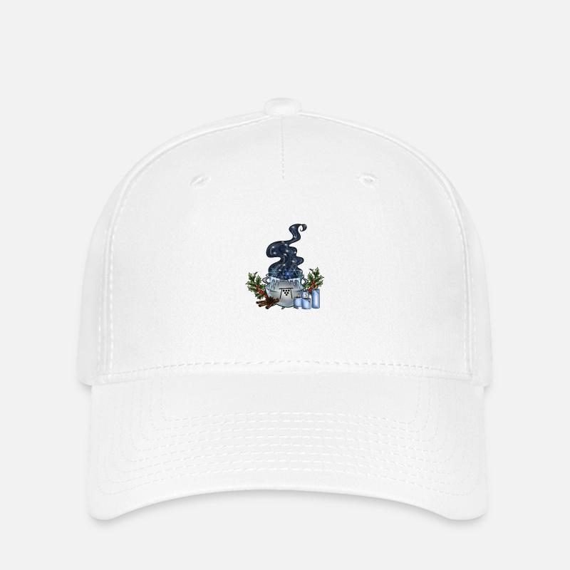 Yule Cauldron - Flexfit Cap - white