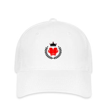 Boîtes de boxe - Casquette Flexfit - blanc - Devant