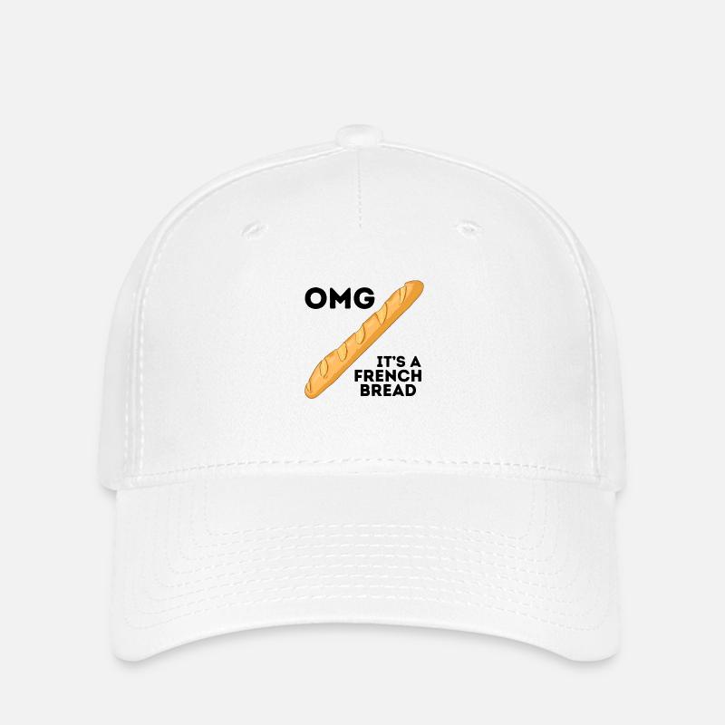 Oh my god, it's a French bread! - Flexfit Cap - white