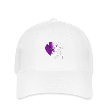 Flowers Women girl fashion design art female style - Flexfit Cap - white - Front