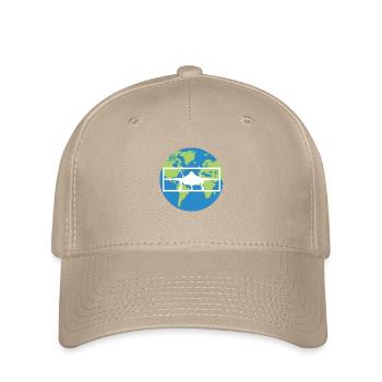 Avion militaire sur la planète terre - Casquette Flexfit - kaki - Devant