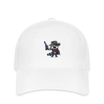 western raton laveur - Casquette Flexfit - blanc - Devant