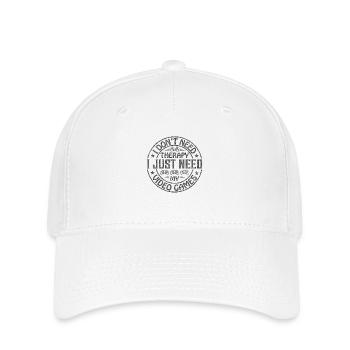 Gamer Jeu En Ligne Jeux Sur Ordinateur Arcade Neon - Casquette Flexfit - blanc - Devant