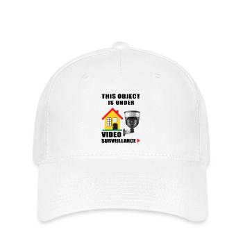 Surveillance d’objets - Casquette Flexfit - blanc - Devant