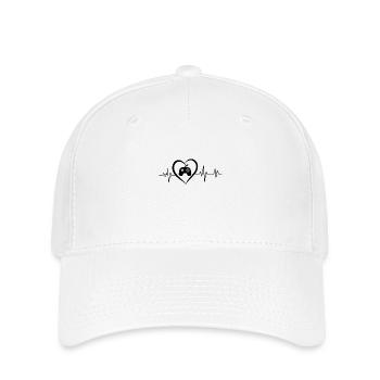 Heartbeat Game Console - Flexfit Cap - white - Front