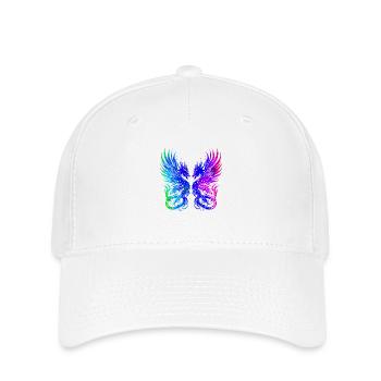 Fantasy Dragon Anime Drachenkopf Mythisch Reptil Magie - Flexfit Cap - Weiß - Vorne