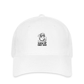 The early bird can take me - Flexfit Cap - white - Front