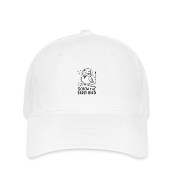 The early bird can take me - Flexfit Cap - white - Front