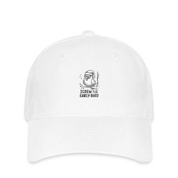 The early bird can take me - Flexfit Cap - white - Front