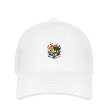 Sun, beach and sea - my elixir of life - Flexfit Cap - white - Front