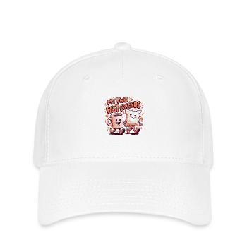Coffee Mug and Pillow My Two Best Friends - Flexfit Cap - white - Front