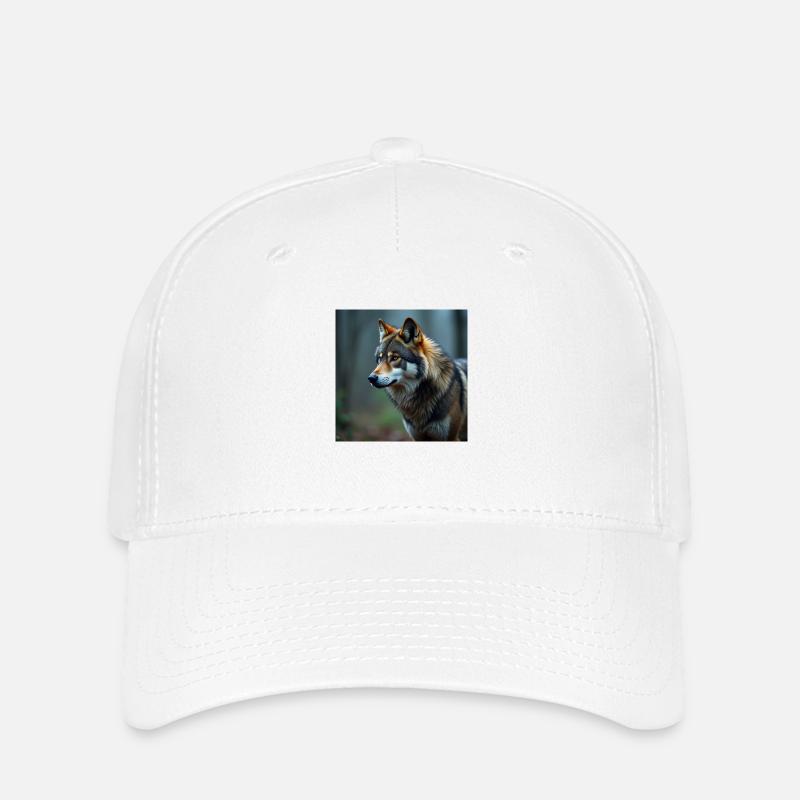 Wolf - Flexfit Cap - white