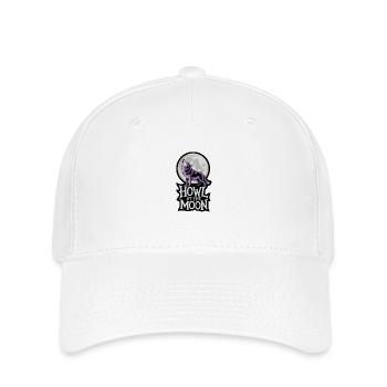 Vollmond – Howl at the Moon - Flexfit Cap - Weiß - Vorne