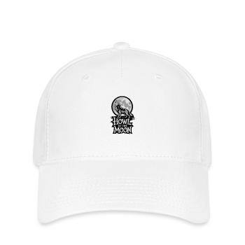 Vollmond – Howl at the Moon - Flexfit Cap - Weiß - Vorne