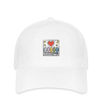 Bedingungslose Liebe - Unconditional Love - Flexfit Cap - white - Front