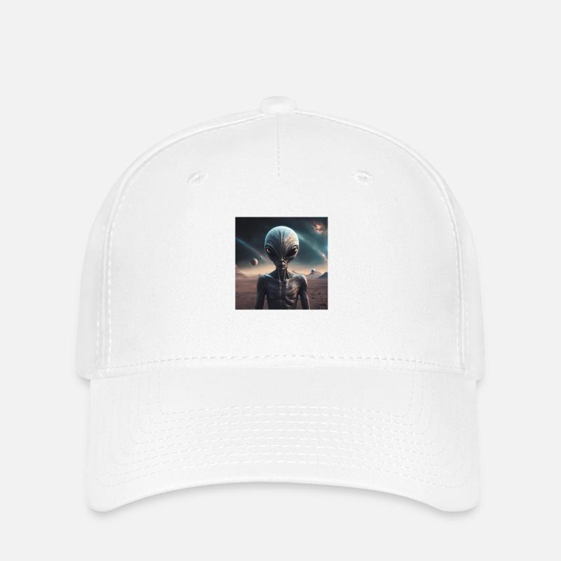 Alien - Flexfit Cap - Weiß