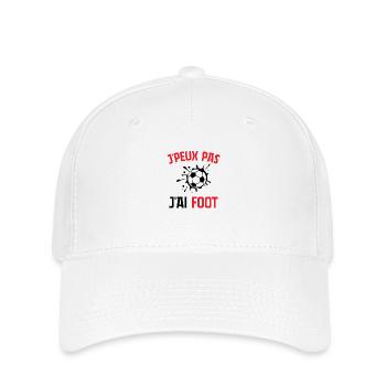 J´Peux Pas J´Ai Foot Football Enfant Garcon - Casquette Flexfit - blanc - Devant