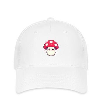 Champignon Sweet Laugh - Casquette Flexfit - blanc - Devant