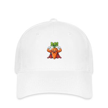 Super muscular carrot - Flexfit Cap - white - Front