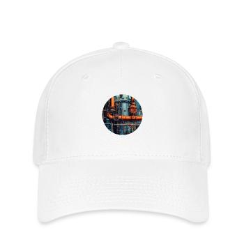 L’industrie en détail : la fascination de la technologie - Casquette Flexfit - blanc - Devant