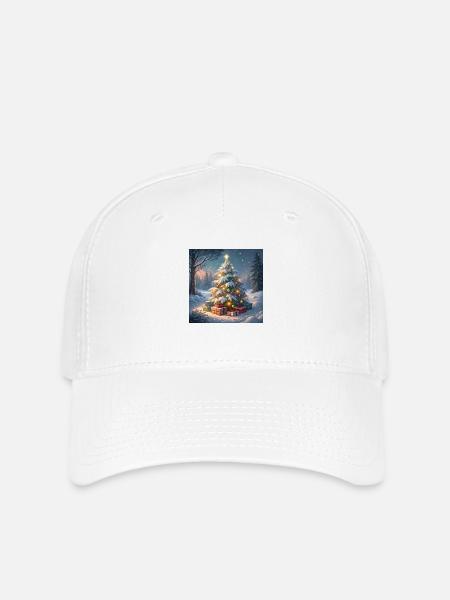 Weihnachtsbaum - Flexfit Cap - Weiß