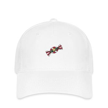 Gestickte Weihnachtssüßigkeiten - Flexfit Cap - Weiß - Vorne