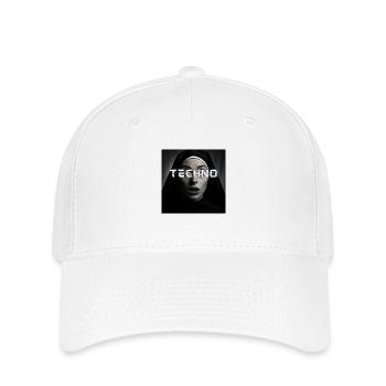 Surprised Techno Nun Design - Ready to Rave - Flexfit Cap - Weiß - Vorne