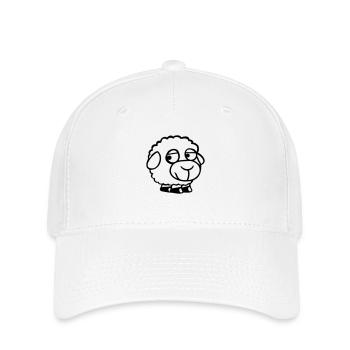 Mouton Triste Timide Introverti Malheureux - Casquette Flexfit - blanc - Devant