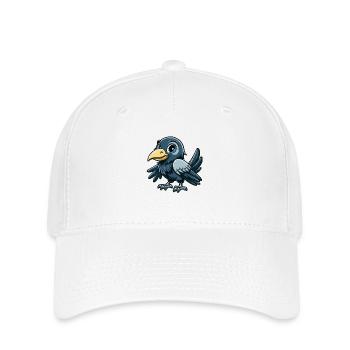 Enfant corbeau - Casquette Flexfit - blanc - Devant