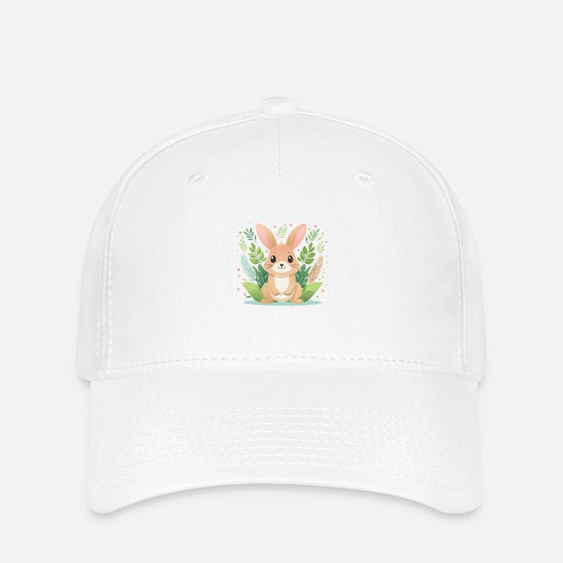 Cute bunny, great joy - Flexfit Cap - white