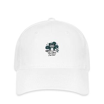 Hibou mignon - Casquette Flexfit - blanc - Devant