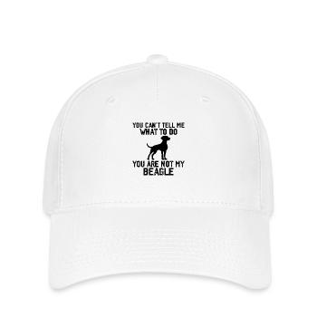 Funny Beagle Men Women Hound Beagle Dog Lovers - Casquette Flexfit - blanc - Devant