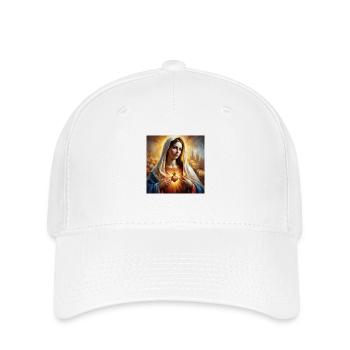 Holly Mary Maria Madonna Mariana Virgin Mary Holy - Flexfit Cap - white - Front