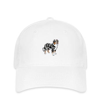 Australischer Schäferhund - Flexfit Cap - Weiß - Vorne