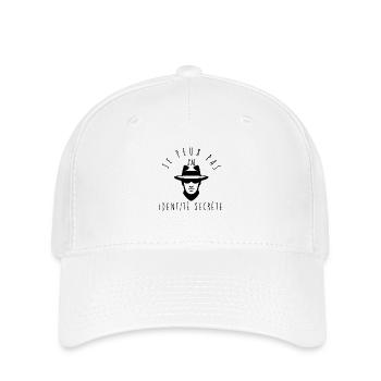 Je peux pas, j'ai identité secrète. - Casquette Flexfit - blanc - Devant