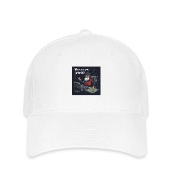 Bitcoin uncle Satoshi - Flexfit Cap - Weiß - Vorne
