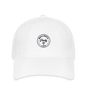 Mallorca Party Crew Sommer, Sonne & Partyfeeling - Flexfit Cap - Weiß - Vorne