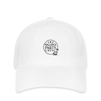 Mallorca Party Crew Sommer, Sonne & Partyfeeling - Flexfit Cap - Weiß - Vorne
