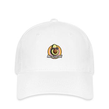 Avo Good Day – Funny Avocado Cartoon - Flexfit Cap - white - Front