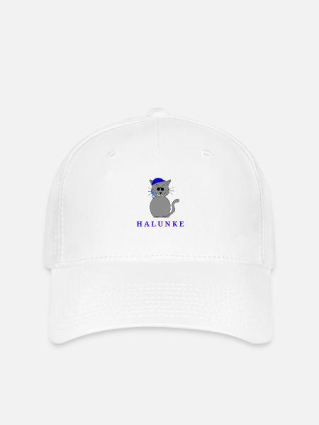 HALUNKE KATER - Flexfit Cap - Weiß