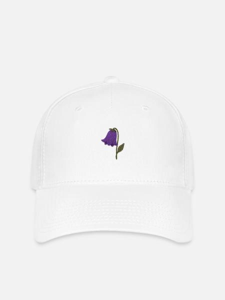 Blumen - Flexfit Cap - Weiß