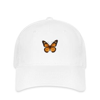 Monarchfalter – zart & majestätisch - Flexfit Cap - Weiß - Vorne