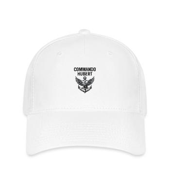 LogoHubertMonochrome - Casquette Flexfit - blanc - Devant