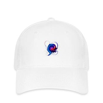 Cosmic Flow – eine Sammlung von lebendigen, galaktischen - Flexfit Cap - Weiß - Vorne