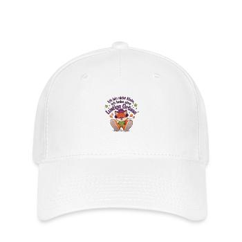 Ich bin nicht klein – lustiger Fuchs-Spruch - Flexfit Cap - Weiß - Vorne